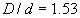 $D/d=1.53$